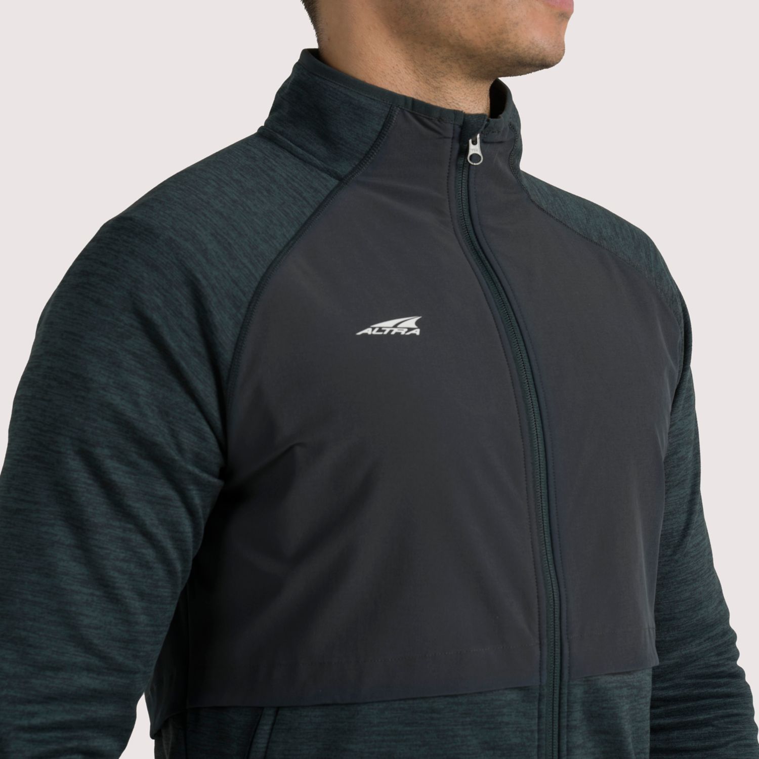 Dark Green Men's Altra Everyday Hybrid Running Jackets | Israel-15867939