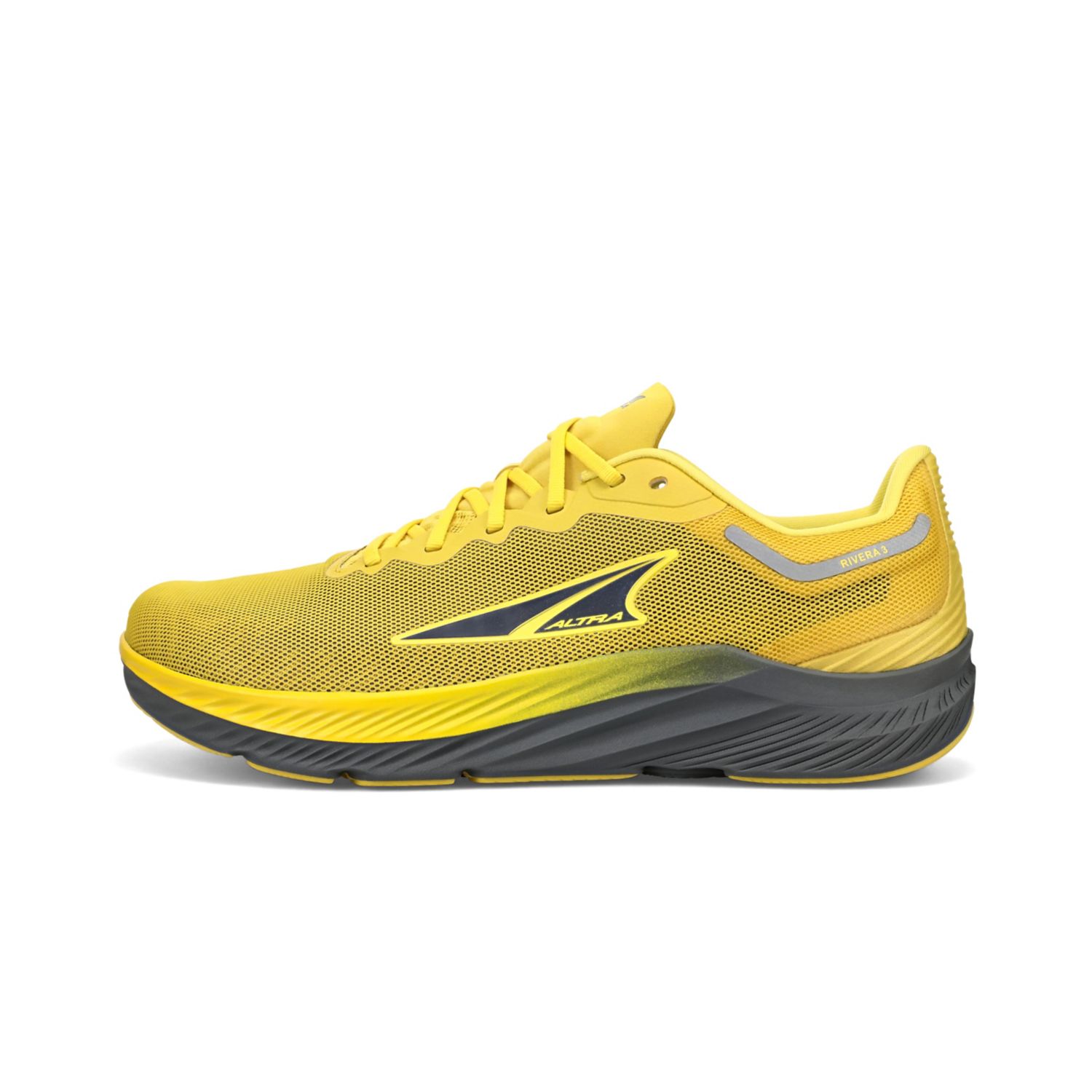 Grey / Yellow Men\'s Altra Rivera 3 Sneakers | Israel-90728149