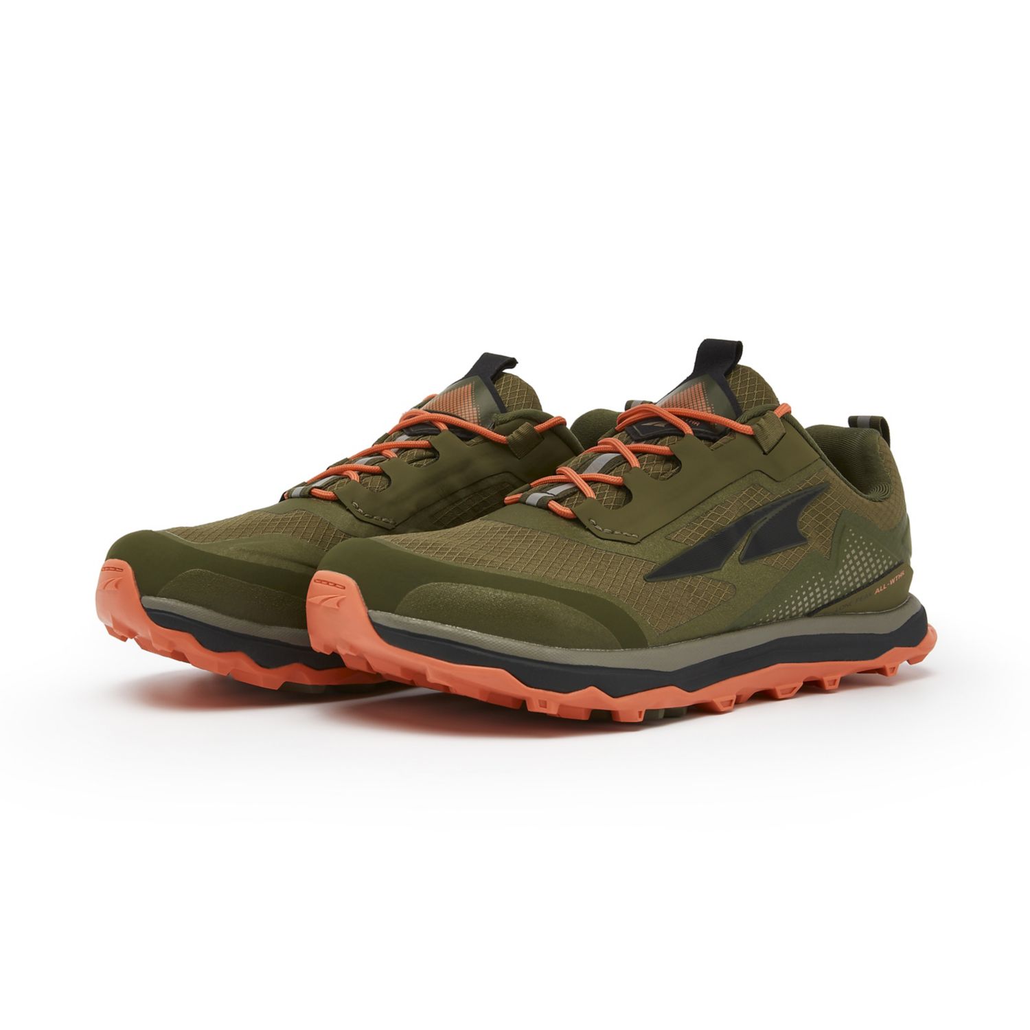 Olive Women's Altra Lone Peak All-wthr Low Trail Running Shoes | Israel-79803129