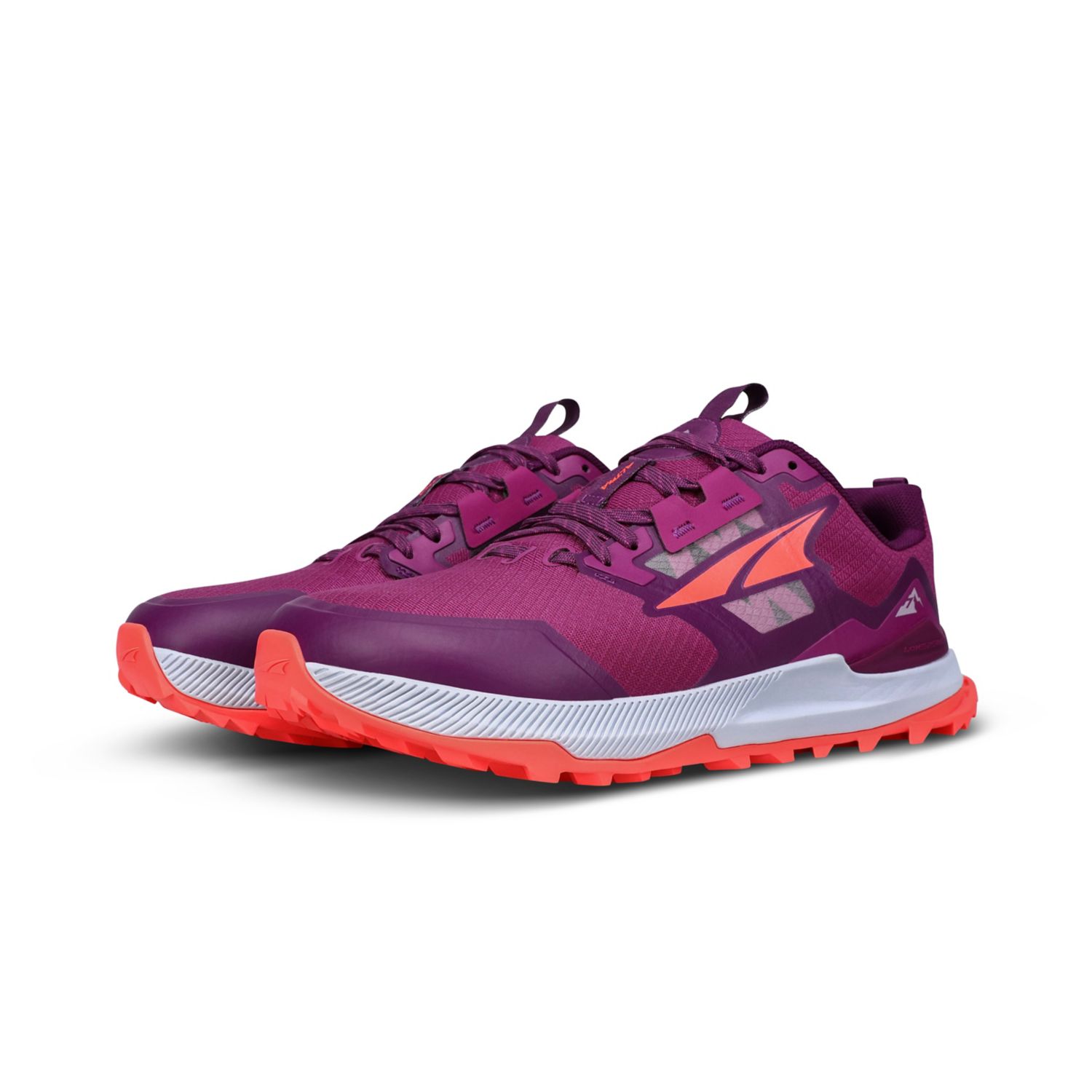 Purple / Orange Women's Altra Lone Peak 7 Trail Running Shoes | Israel-03251949